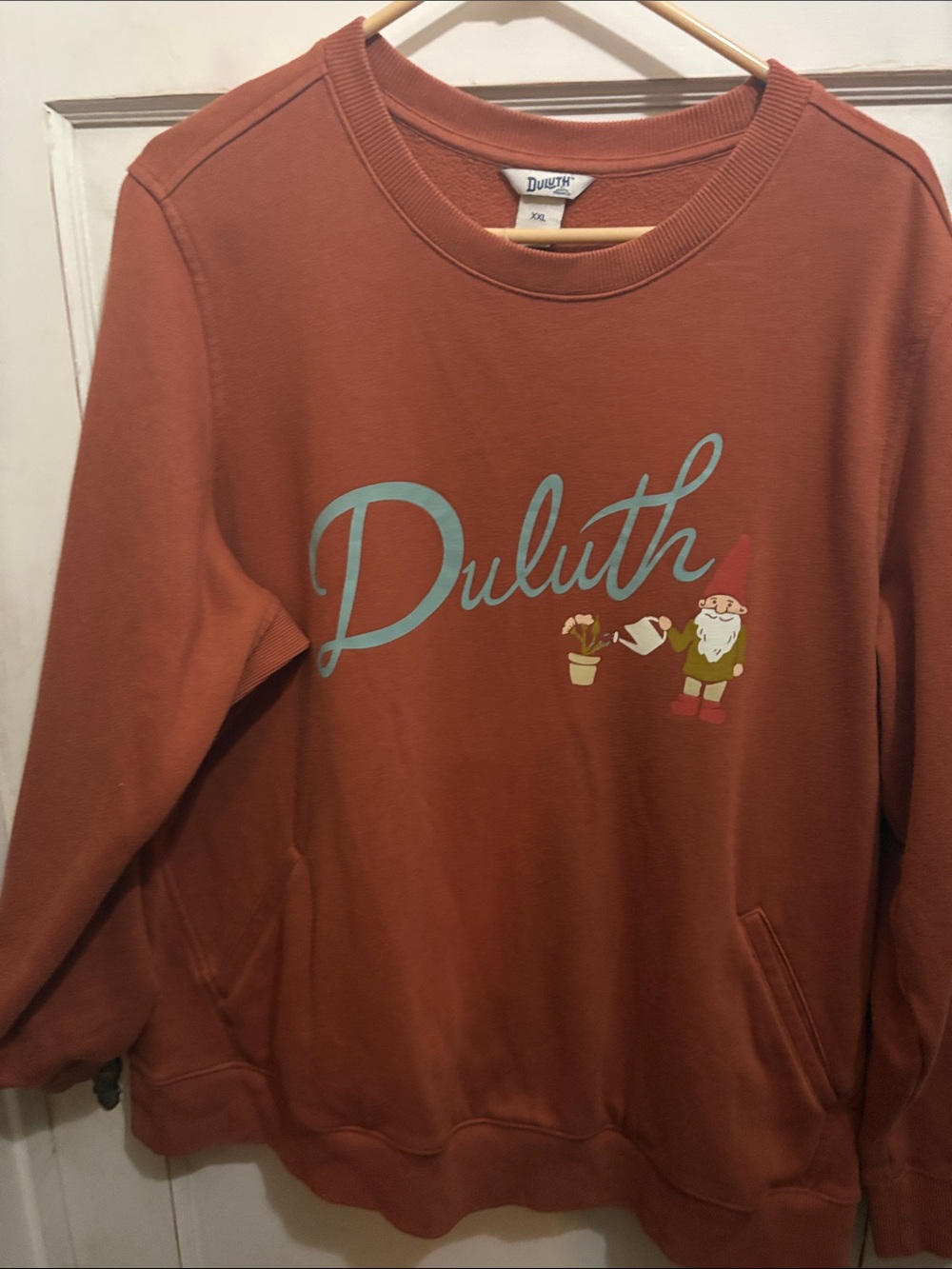 Rust Crewneck Sweatshirt - ladies/men’s casual pullover sweatshirt
